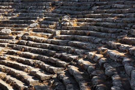 Old amphitheater Phaselis in Antalya, Turkey - archaeology background