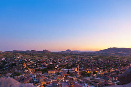 Sunset in Cappadocia Turkey - travel background