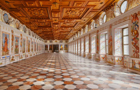 Interior in Palace of Ambras - Innsbruck Austriaのeditorial素材