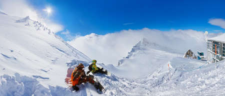 Mountains ski resort Kaprun Austria - nature and sport background