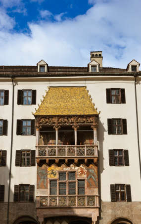 Famous golden roof in Innsbruck Austria - architecture backgroundのeditorial素材