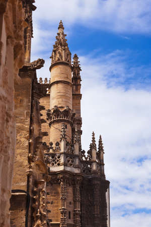 Cathedral La Giralda at Sevilla Spain - architecture backgroundの写真素材