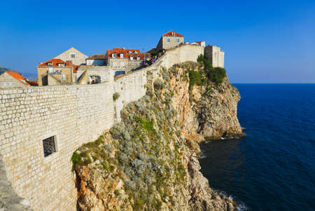 Town Dubrovnik in Croatia - architecture backgroundのeditorial素材