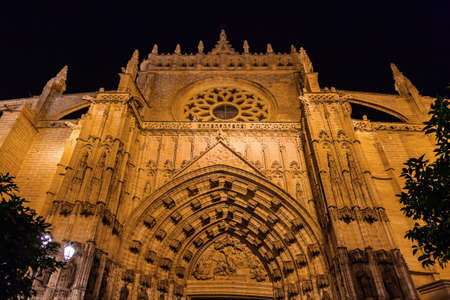Cathedral La Giralda at Sevilla Spain - architecture backgroundの写真素材