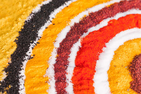 Variety of spices - food backgroundの写真素材