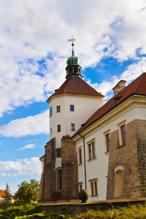 Architecture at village Smecno - Czech republicのeditorial素材