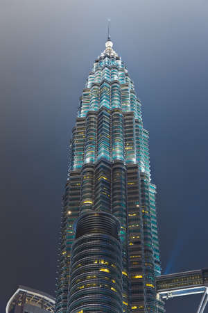 Twin towers at Kuala Lumpur  Malaysia  - architecture backgroundのeditorial素材