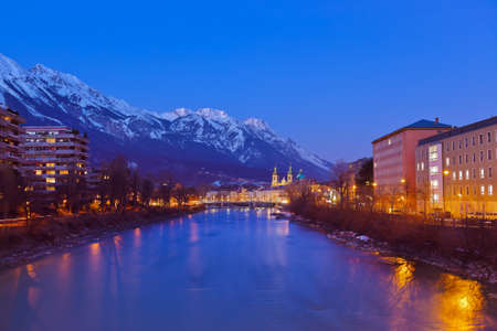 Innsbruck Austria - architecture and nature backgroundの写真素材