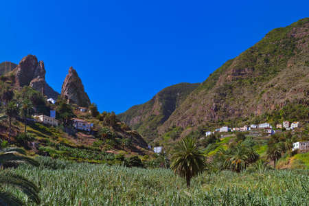 Hermigua valley in La Gomera island - Canary Spainの写真素材