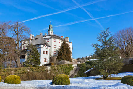 Palace of Ambras (Schloss Ambras) - Innsbruck Austriaのeditorial素材