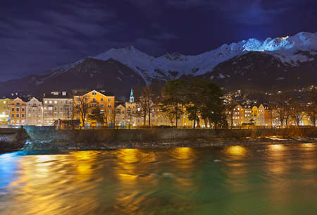 Innsbruck Austria - architecture and nature backgroundの写真素材