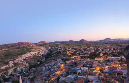 Sunset in Cappadocia Turkey - travel backgroundの写真素材