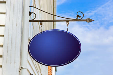Blank blue sign の写真素材