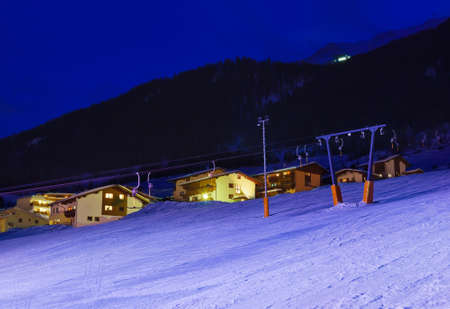 Mountains ski resort Solden Austria - nature and architecture 