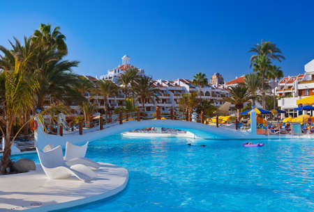 Water pool at Tenerife island - vacation のeditorial素材