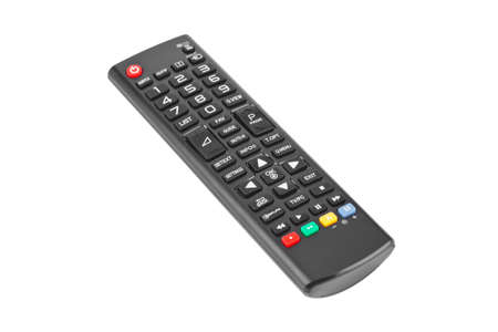 TV remote control isolated on white background