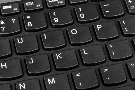 Computer notebook keyboard - technology backgroundの写真素材