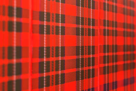 Wall with scottish checked pattern - dedign backgroundの写真素材