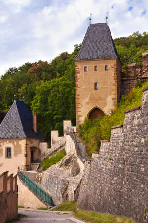 Royal castle Karlstejn in Czech Republicのeditorial素材