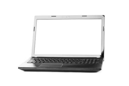 Notebook computer isolated on white background