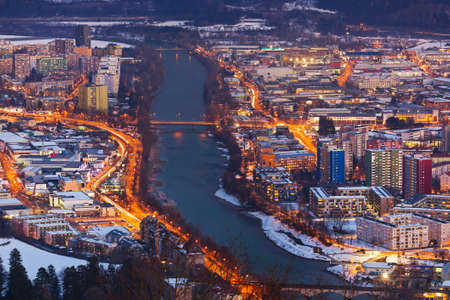 Innsbruck Austria - architecture and nature backgroundの写真素材