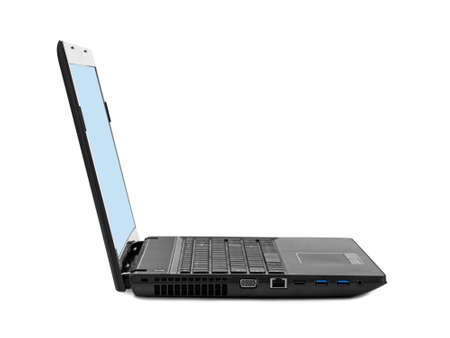 Notebook computer isolated on white background