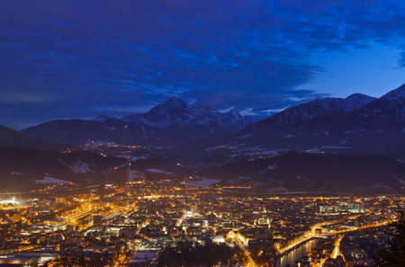 Innsbruck Austria - architecture and nature backgroundの写真素材