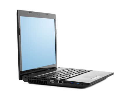 Notebook computer isolated on white background