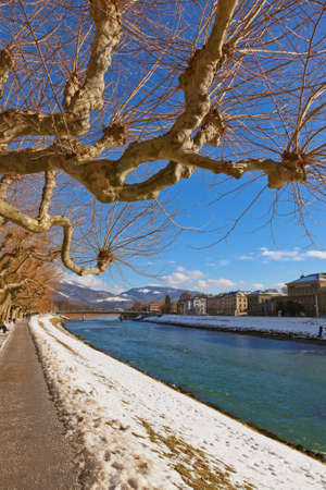 River in Salzburg Austria - travel backgroundの写真素材