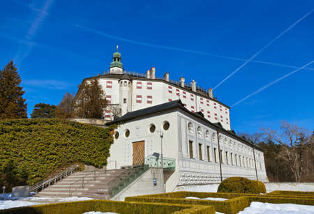Palace of Ambras (Schloss Ambras) - Innsbruck Austriaのeditorial素材