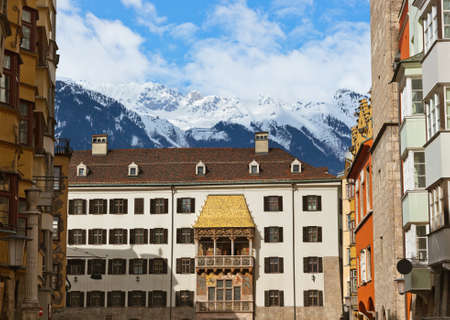 Famous golden roof in Innsbruck Austria - architecture backgroundのeditorial素材