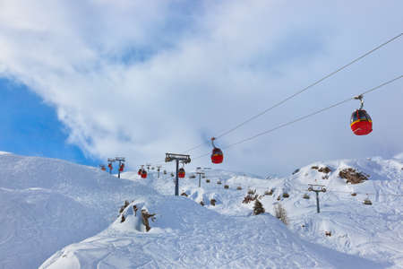 Mountains ski resort Kaprun Austria - nature and sport background