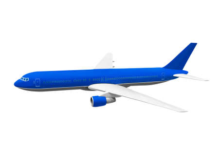 Model of plane isolated on white backgroundの写真素材