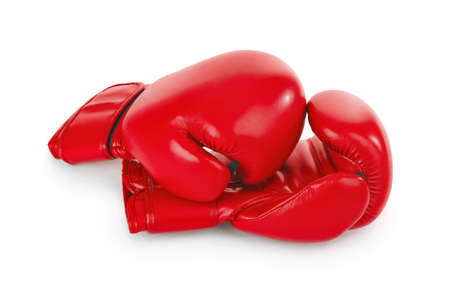 Boxing gloves isolated on white background