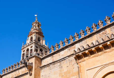 Mezquita Mosque Cathedral bell tower - Cordoba Spainの写真素材