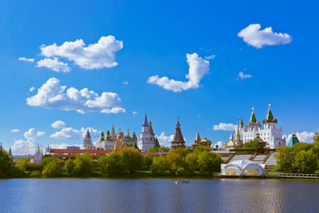 Izmailovo Kremlin and lake - Moscow Russian - travel の写真素材