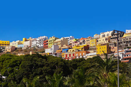 Town San Sebastian  La Gomera Island  Canary Spainの写真素材