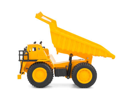 Toy car truck isolated on white background