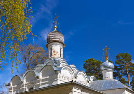 Old church in MuseumEstate Arkhangelskoye near Moscow  Russiaのeditorial素材
