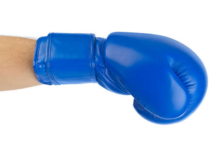 Boxing glove isolated on white backgroundの写真素材