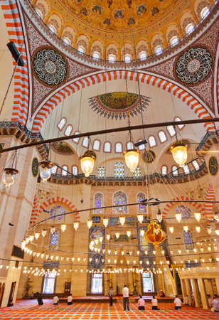 Suleymaniye Mosque in Istanbul Turkey - architecture religion backgroundのeditorial素材