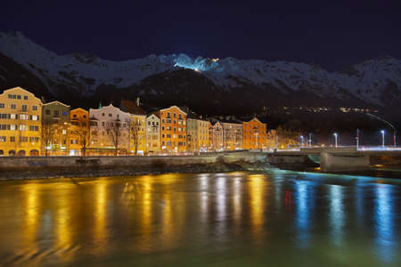 Innsbruck Austria - architecture and nature backgroundの写真素材