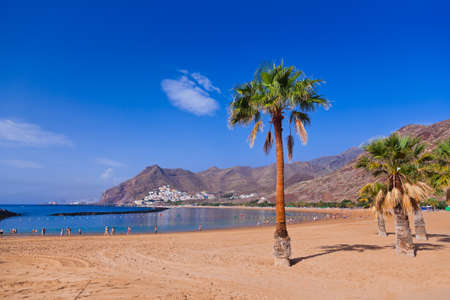 Beach Teresitas in Tenerife - Canary Islands Spainのeditorial素材