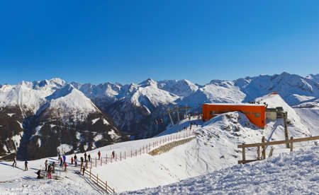 Mountains ski resort Bad Gastein Austria - nature and sport backgroundのeditorial素材