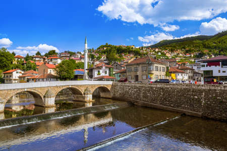 Old town Sarajevo - Bosnia and Herzegovina - architecture travel backgroundのeditorial素材