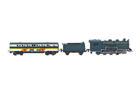 Toy train isolated on white background