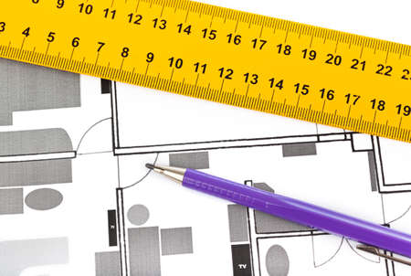 Apartment plan isolated on white background