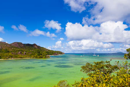 Tropical island at Seychelles - nature background
