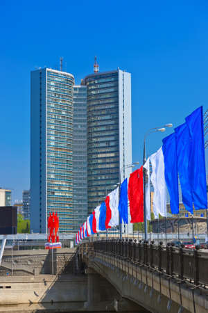 "Open Book" Building of Former Secretariat Council for Mutual Economic Assistance (CMEA) in Moscow Russiaの写真素材
