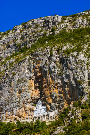 Ostrog monastery - Montenegro - architecture travel backgroundのeditorial素材